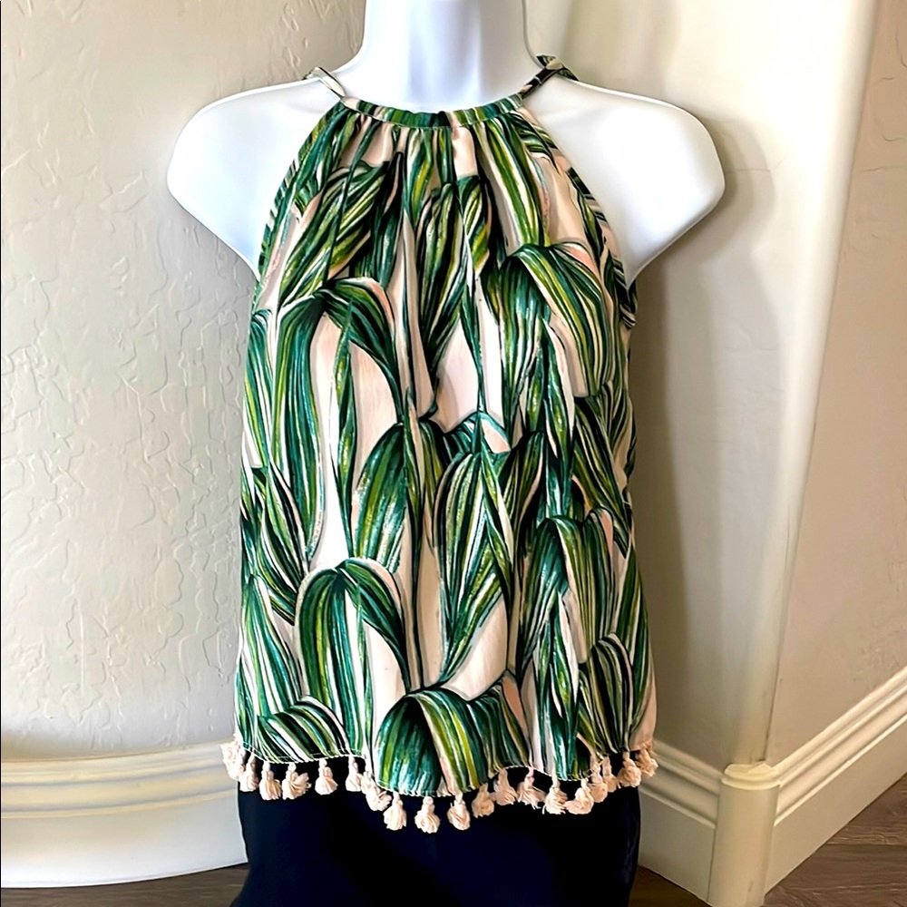 Japan Women’s Tropical Theme Halter Tie Back SIZE XS